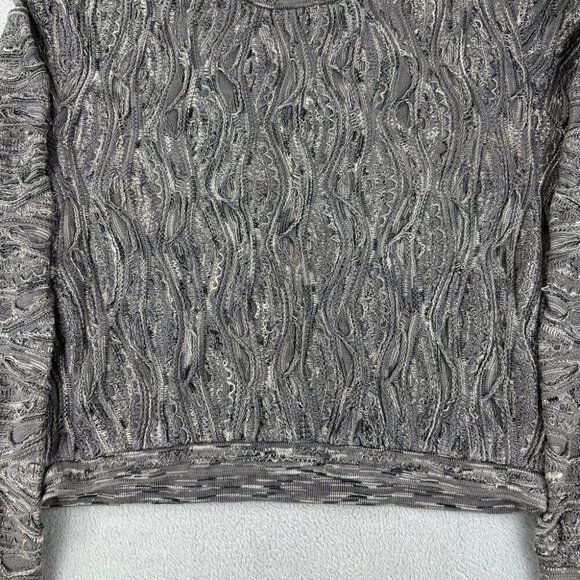 Vintage Coogi Australia Knit Grey Sweater Men's Size Large - Picture 11 of 13